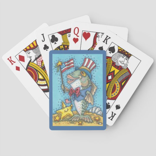 4. JULI FISH & STARFISH BICYCLE PLAYING CARDS SPIELKARTEN (Rückseite)