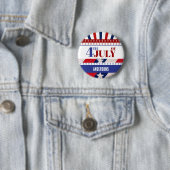 4. Juli Flag Amerika Stars Streifen Custom Button (Beispiel)