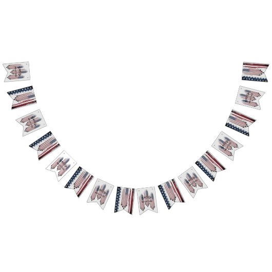 4. Juli Flag Custom bunting Banner Frack (Alle)