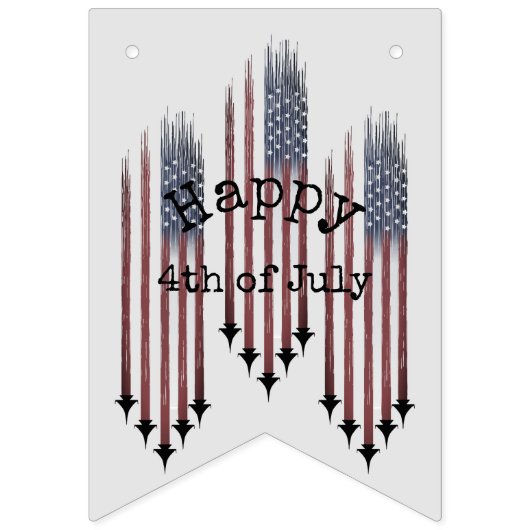 4. Juli Flag Custom bunting Banner Frack (Dritte Fahne)