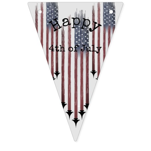 4. Juli Flag Custom bunting Banner Triangle (Dritte Fahne)