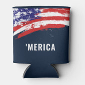4. Juli Flag Merica Dosenkühler (Vorderseite)