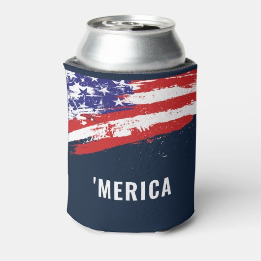 4. Juli Flag Merica Dosenkühler (Kanne Rückseite)