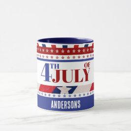4. Juli Flag of America Künstlerisch Custom Tasse