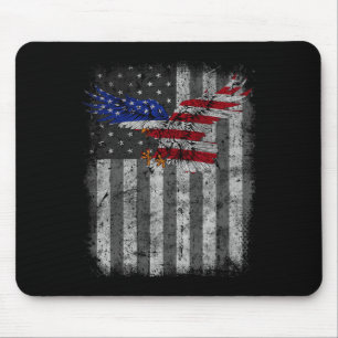 4. Juli Flag Patriotische Amerikaner Mens Mousepad