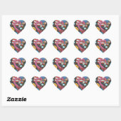 4. JULI FLAMINGO STICKERS Herz * Blatt (Blatt)