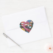 4. JULI FLAMINGO STICKERS Herz * Blatt (Umschlag)