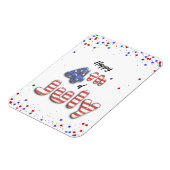 4. Juli Foil Balloons Stars Streifen - Magnet (Linke Seite)