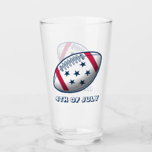 4. Juli Football Glas