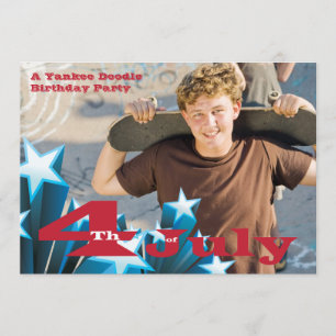 4. Juli Foto Einladung