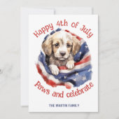 4. Juli Foto Gruß Feiertagskarte (Vorderseite)