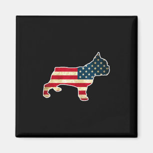 4. Juli Französische Bulldogge Hund Amerikanische  Magnet