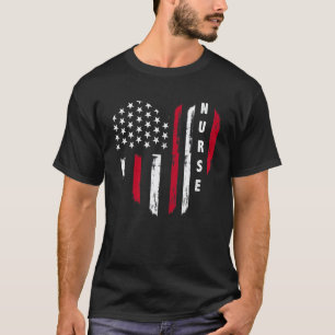 4. Juli Frauen Patriotischer Krankenpfleger Künstl T-Shirt