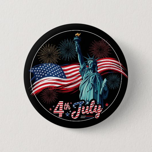 4. Juli Freie Taste Button (Vorderseite)