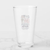 4. Juli Freiheitsdank Vintage-Shirt-Design Glas (Rückseite)
