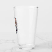 4. Juli Freiheitsdank Vintage-Shirt-Design Glas (Links)