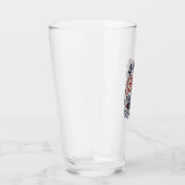 4. Juli Freiheitsdank Vintage-Shirt-Design Glas (Rechts)