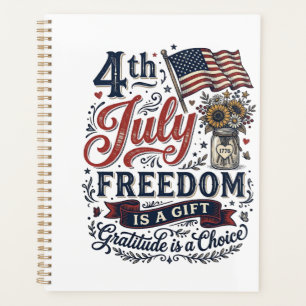 4. Juli Freiheitsdank Vintage-Shirt-Design Planer