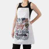 4. Juli Freiheitsdank Vintage-Shirt-Design Schürze (InSitu)