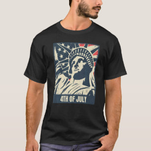 4. Juli Freiheitsstatue Patriotic USA Amerika T-Shirt