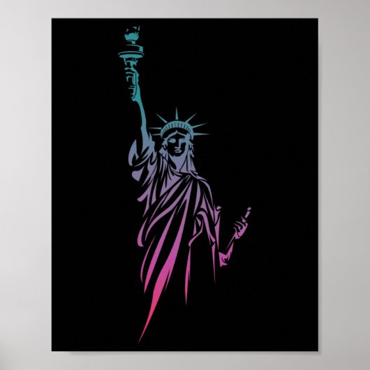 4. Juli Freiheitsstatue Poster (Vorne)
