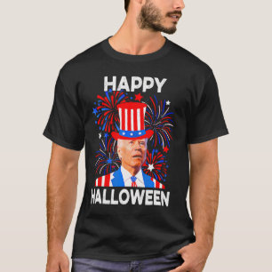 4. Juli Frohes Halloween Lustiger Biden Verwirrt T-Shirt