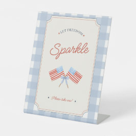 4. Juli-Funke Patriotische Party-Geschenk-Dekorati Sockelschild