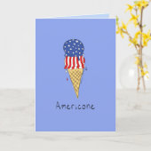 4. Juli Funny American Ice Cream Karte (Gelbe Blume)