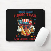4. Juli Funny Hot Dog US Flag Ich brauche etwas Ha Mousepad (Mit Mouse)