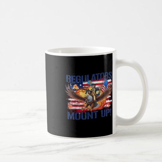 4. Juli Funny Independence Regulators Patrioti Kaffeetasse (Rechts)