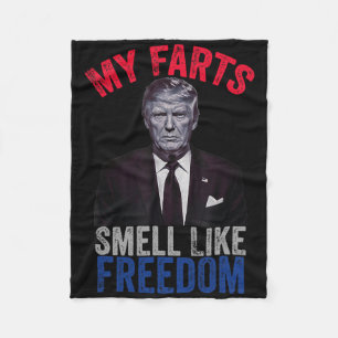 4. Juli Funny Trump Patriotic meine Furzen riechen Fleecedecke