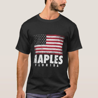 4. Juli für die amerikanische Flagge von Neapel Fl T-Shirt
