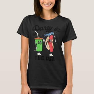 4. Juli für Hotdog-Party in den USA T-Shirt