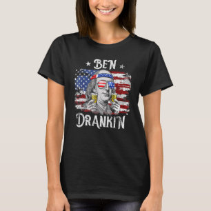 4. Juli für Männer Ben Drankin Benjamin Franklin T-Shirt