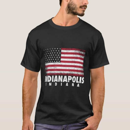 4. Juli für Männer Frauen Indianapolis Indiana Ame T-Shirt (Vorderseite)