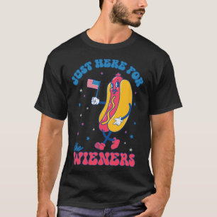 4. Juli für Männer Lustig Hier nur für die Würstch T-Shirt