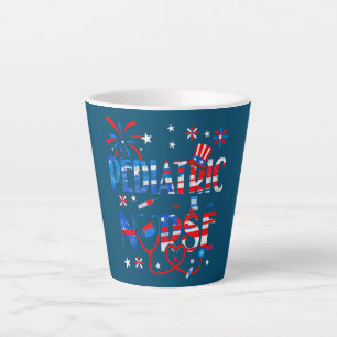 4. Juli für patriotische pädiatrische Krankenschwe Milchtasse