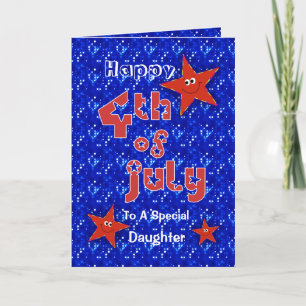 4. Juli für Tochter Karte
