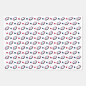 4. Juli Fußball Geschenkpapier Set (Vorderseite)
