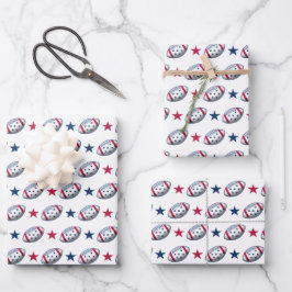 4. Juli Fußball Geschenkpapier Set