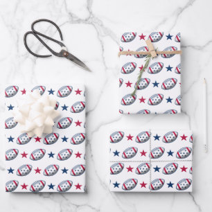 4. Juli Fußball Geschenkpapier Set