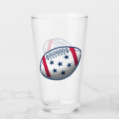 4. Juli Fußball Glas (Vorderseite)