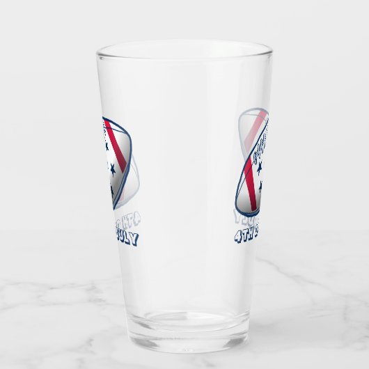 4. Juli Fußball Glas (Rechts)