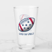 4. Juli Fußball Glas (Vorderseite)