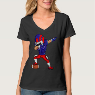 4. Juli Fußball über die USA Sport American Fl T-Shirt