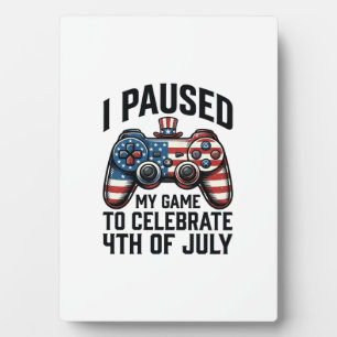 4. Juli Gamer Patriotisches Videospiel-Shirt_1 Fotoplatte