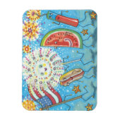 4. JULI GANG & FIREWORKS MAGNET Urlaub (Vertikal)