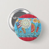 4. JULI GANG & FIREWORKS TASTE Runde Button (Vorne & Hinten)