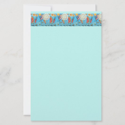 4. JULI GANG, PARADE & FIREWORKS BRIEFPAPIER (Vorderseite)
