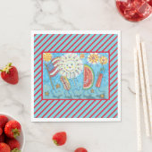4. JULI GANG, URLAUB PARADE PAPIER NAPKINS SERVIETTE (Beispiel)